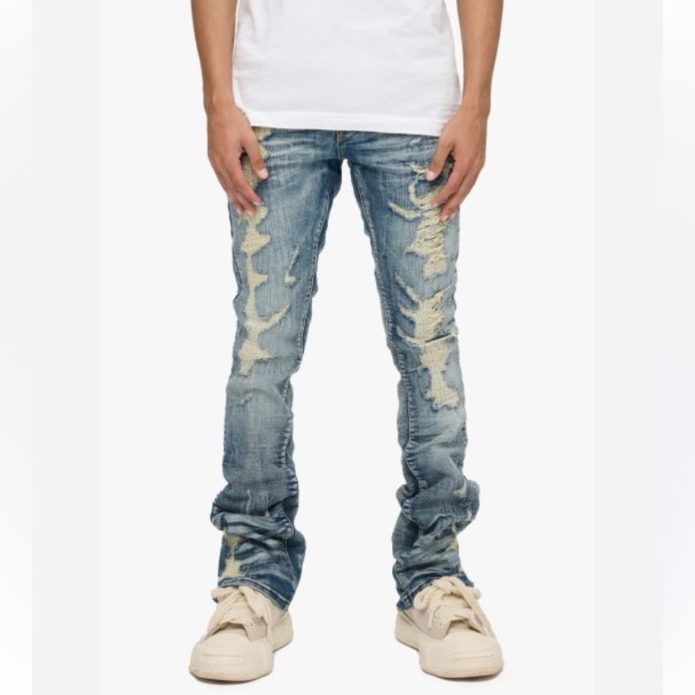 VALABASAS DESTROYED JEANS FIR MEN SIZE 38
